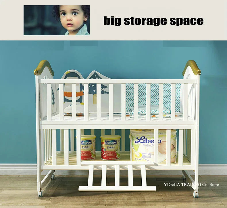🌿👶 Culla in Legno Multifunzionale – Dolce Nanna in Sicurezza! 👶🌿