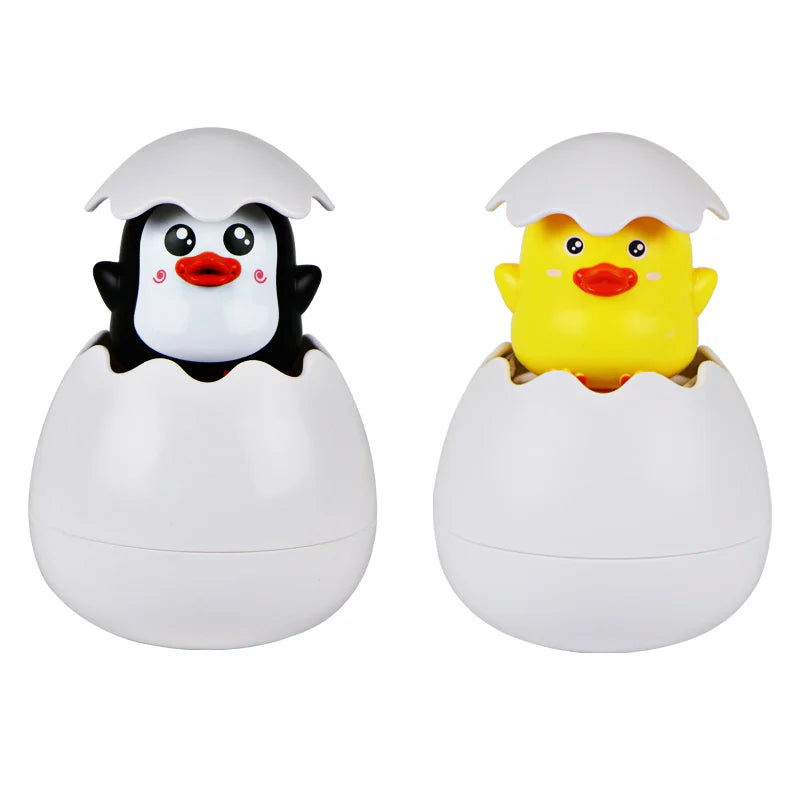 Giocattolo da Bagno per Bambini - Anatroccolo e Pinguino Spruzzatori d'Acqua