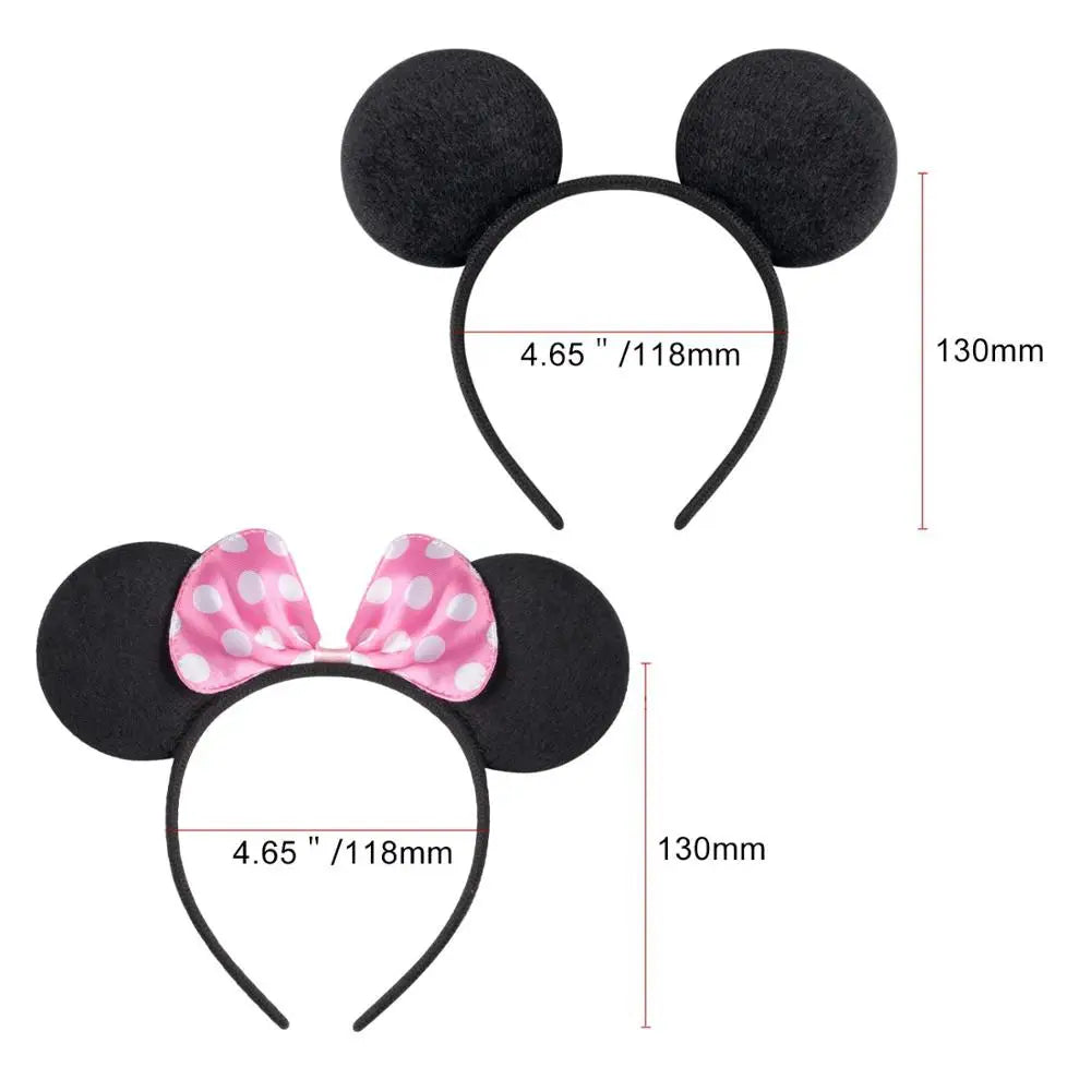 🎀🐭 Set Cerchietti Minnie Mouse – 6 Pezzi di Magia per Feste e Compleanni! 🎉✨