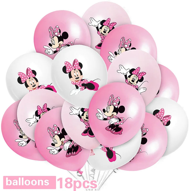 🎀 Decorazioni per Festa di Compleanno Minnie Mouse – Kit Tavola Usa e Getta per Bambine 🎀