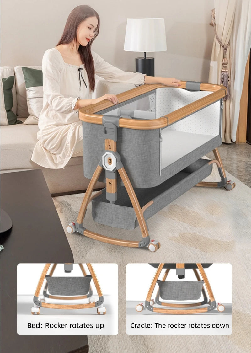 🍼🛏️ Culla Multifunzionale Pieghevole – Comfort e Sicurezza per il Tuo Bebè! 🛏️🍼