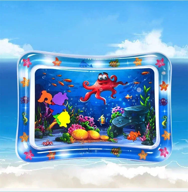 🌊🐠 Tappetino Acquatico Gonfiabile – Divertimento e Sviluppo Sensoriale per il tuo Bebè! 🐠🌊