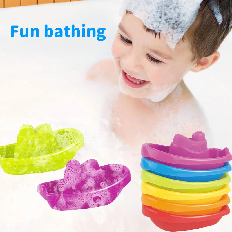 Set Barchette Impilabili - Giocattoli da Bagno Educativi 🚢🌈