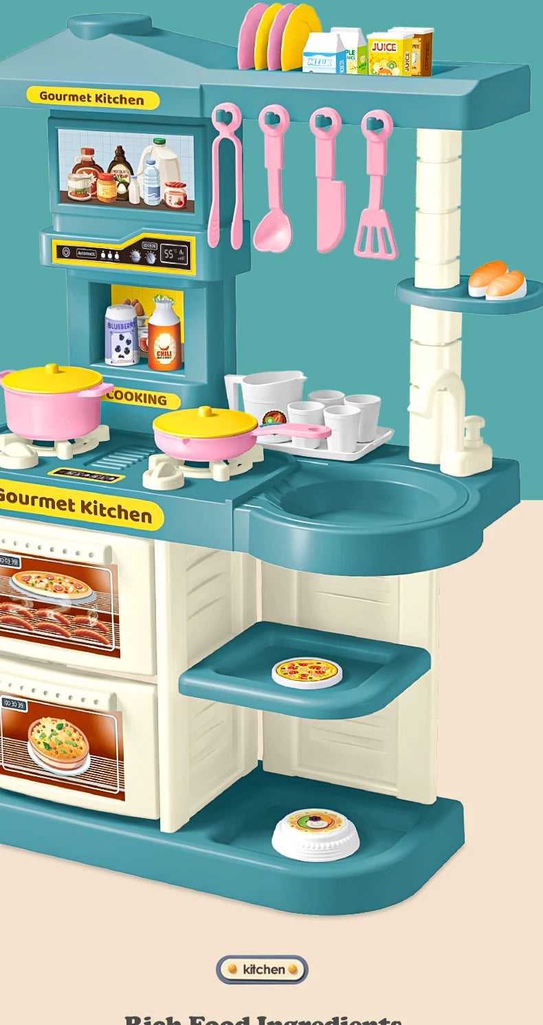 Set di Accessori da Cucina per Bambini – Gioco da Cucina con Cibo, Padelle, Latti e Forchette! 🍳🥖