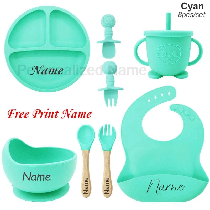 🍽️👶 Set Pappa Personalizzato in Silicone – Perfetto per il tuo Bebè! 👶🍽️