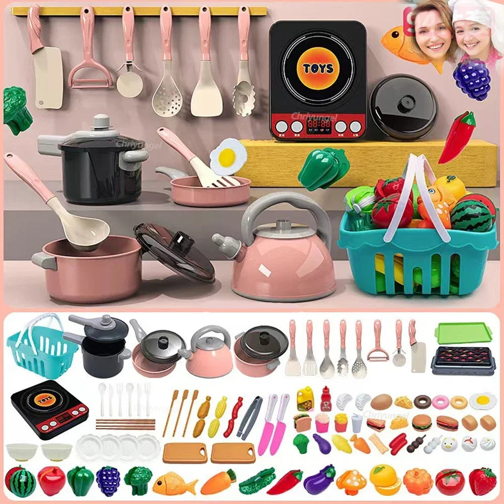 🍳 Set Cucina Giocattolo – 92/69/59 Pezzi per Piccoli Chef! 🥕🍽️