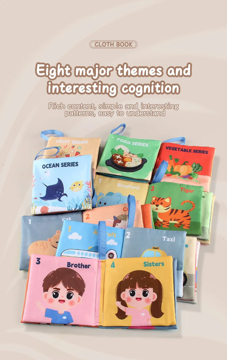 📚👶 Libri Sensoriali Morbidi Montessori – Scopri il Mondo con il Tocco! 👶📚