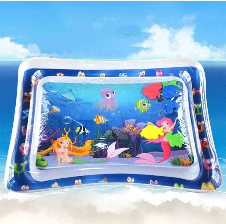 🌊🐠 Tappetino Acquatico Gonfiabile – Divertimento e Sviluppo Sensoriale per il tuo Bebè! 🐠🌊