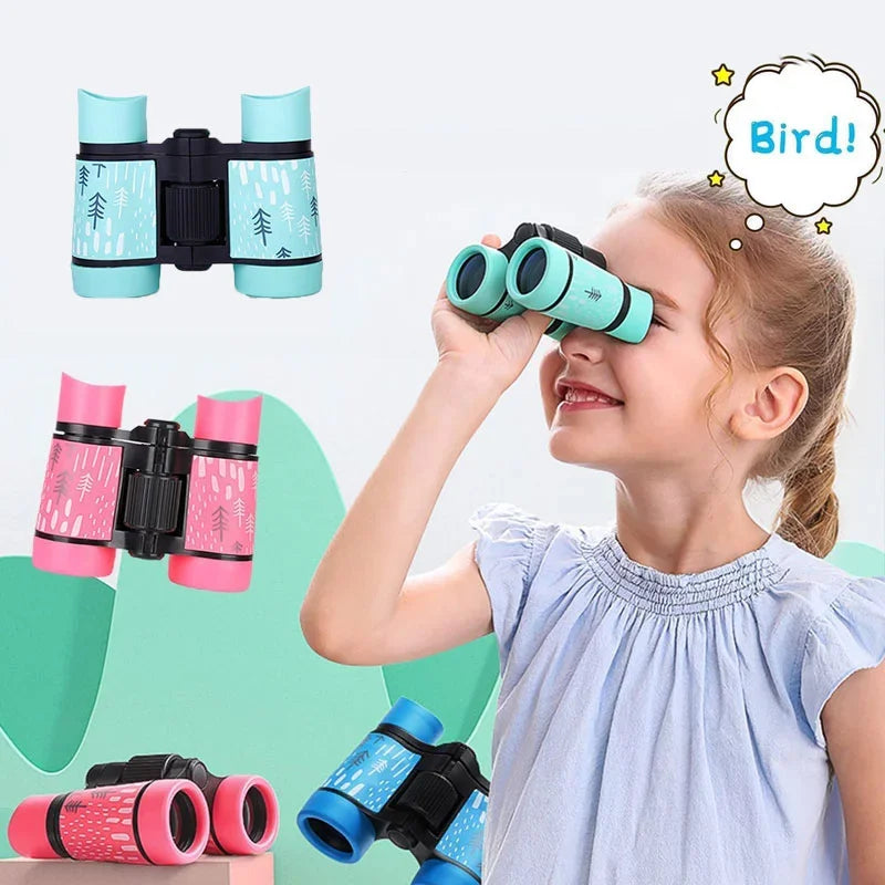 Binocolo per Bambini 4X30mm – Telescopio Educativo Pieghevole per Osservazione della Natura