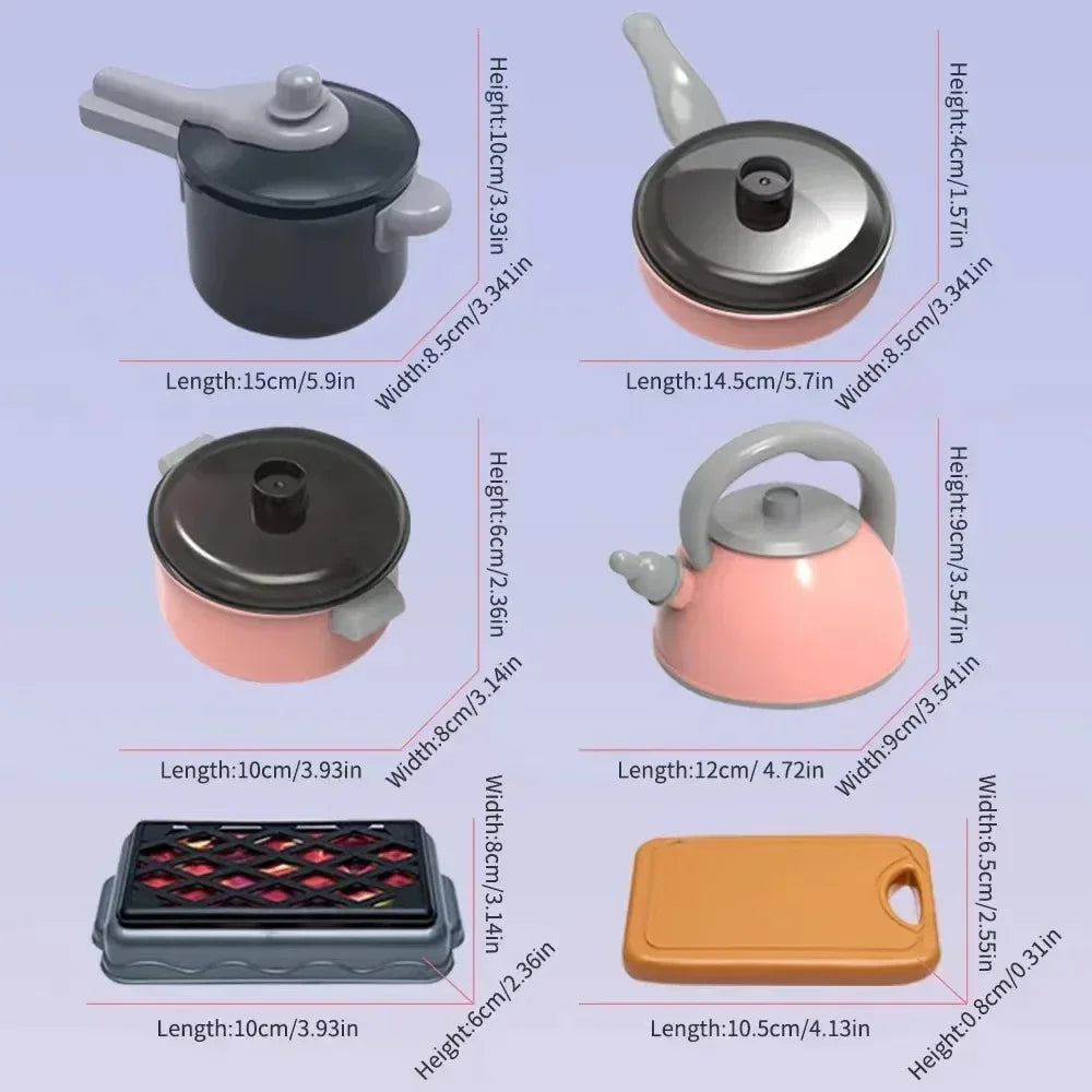 🍳 Set Cucina Giocattolo – 92/69/59 Pezzi per Piccoli Chef! 🥕🍽️