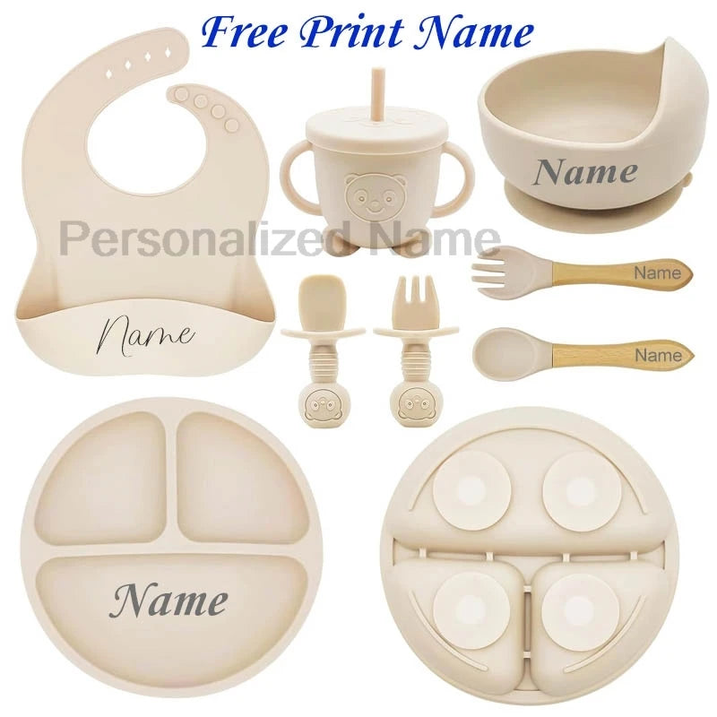 🍽️👶 Set Pappa Personalizzato in Silicone – Perfetto per il tuo Bebè! 👶🍽️