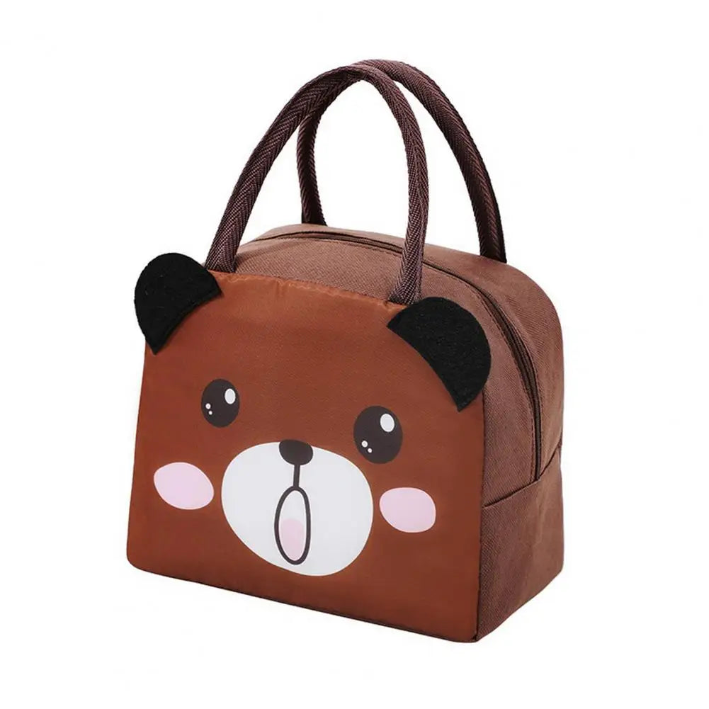 Borsa per il Pranzo Carina con Motivo Cartoon - Borsa Termica Insulata per Bambini