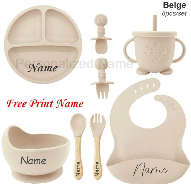 🍽️👶 Set Pappa Personalizzato in Silicone – Perfetto per il tuo Bebè! 👶🍽️