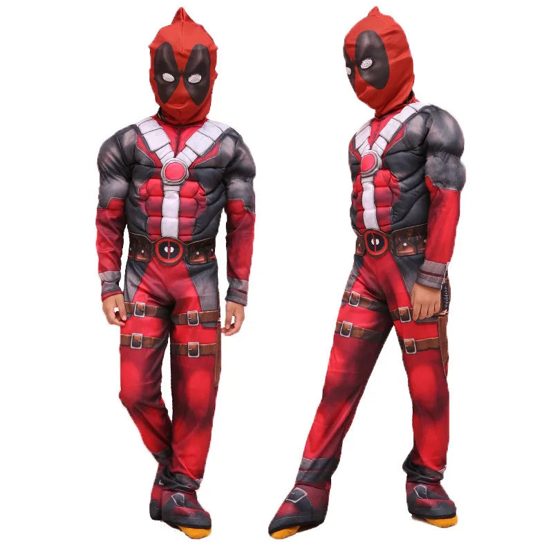 Costume da Deadpool per Adulti, Bambini e Donne - Maschera, Tuta e Accessori Cosplay