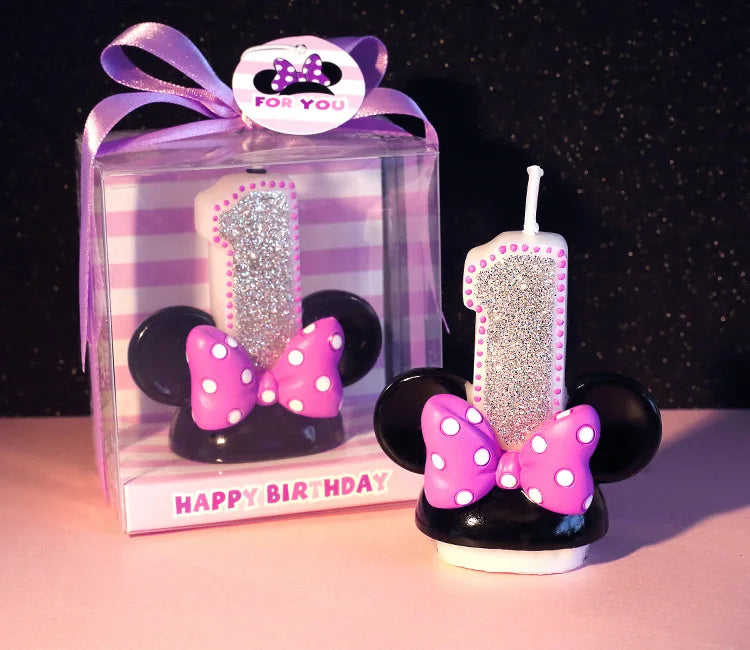 🎉 Candeline Minnie con Numeri – Per Feste di Compleanno da Favola! 🕯️🎂