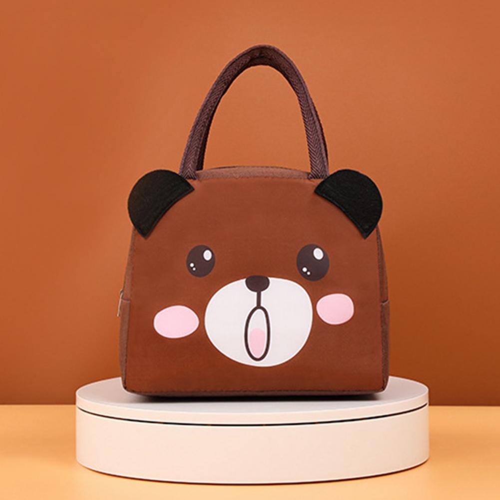 Borsa per il Pranzo Carina con Motivo Cartoon - Borsa Termica Insulata per Bambini
