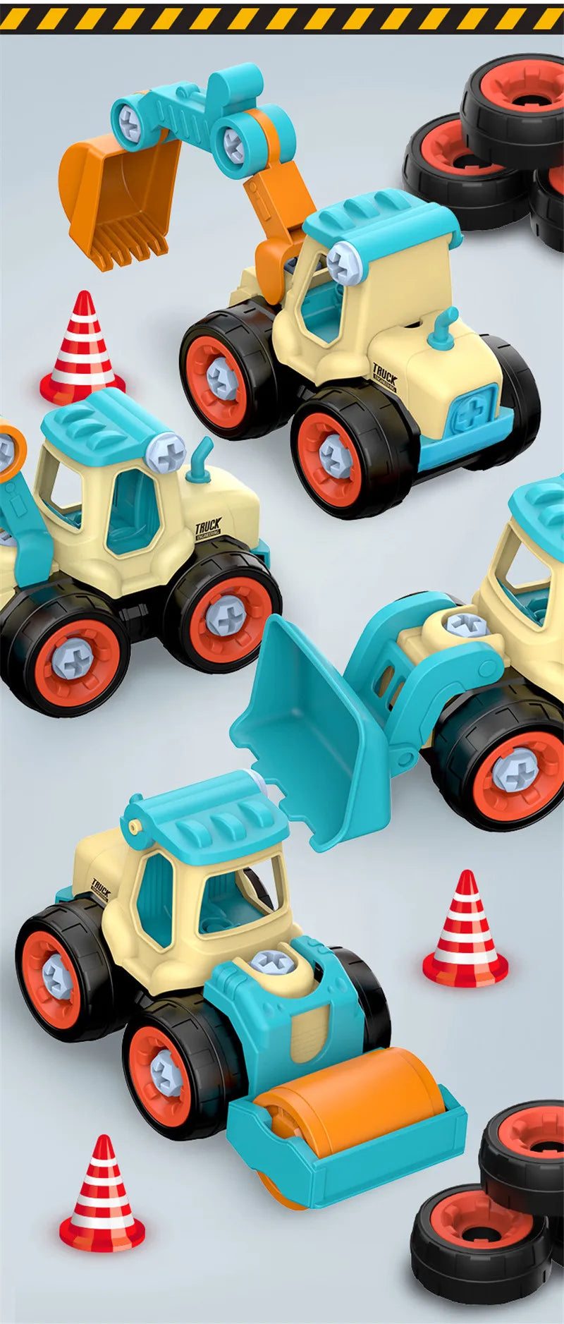 🔧🚜 Camion da Costruzione Smontabile – Divertimento e Apprendimento! 🚜🔧
