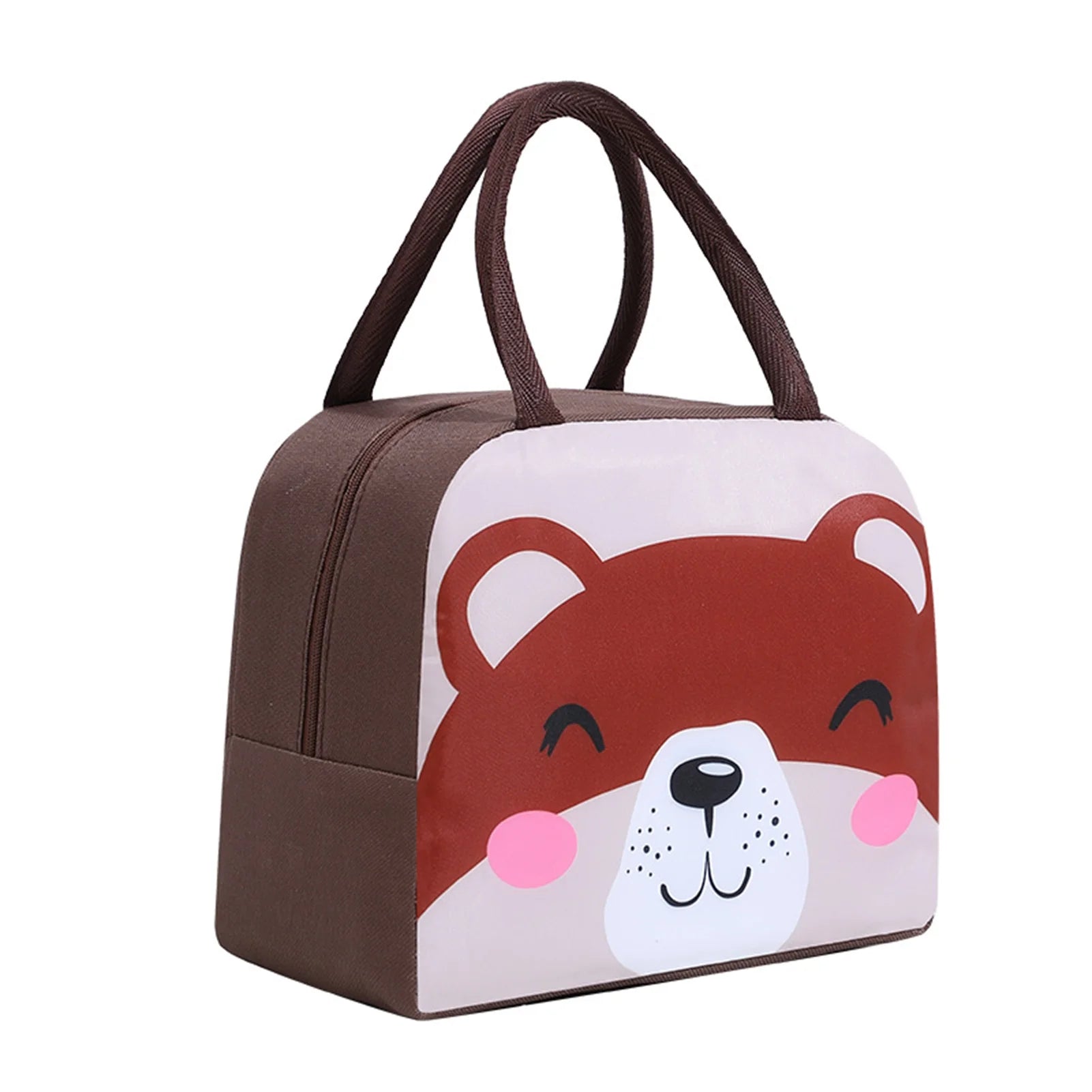Borsa per il Pranzo Carina con Motivo Cartoon - Borsa Termica Insulata per Bambini