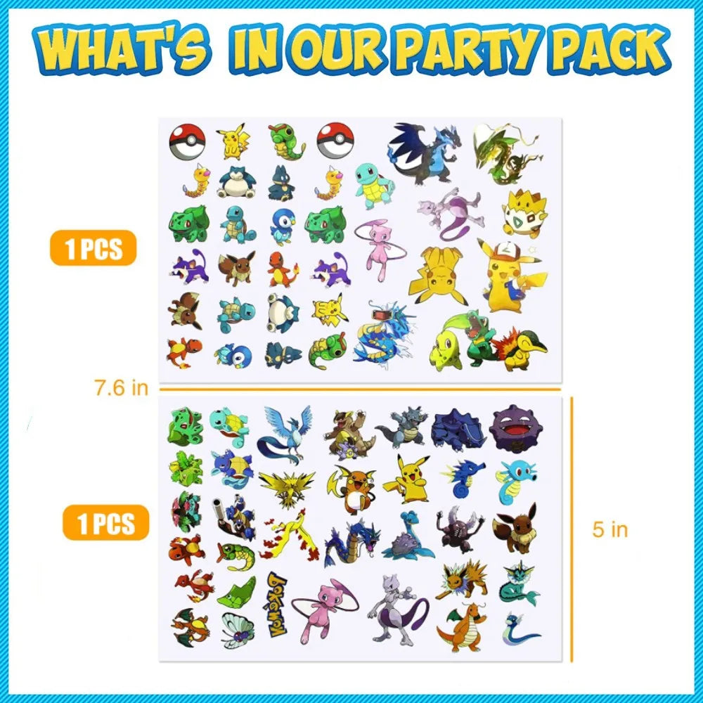 1Set Pokemon Balloon 32 Inch Number Foil Balloons 1st-9st Kids Pikachu Theme Birthday Party Decorations Baby Shower Globos Toy