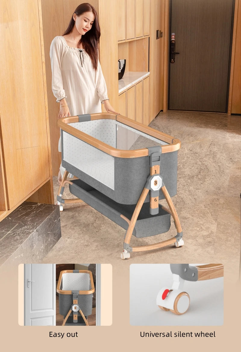 🍼🛏️ Culla Multifunzionale Pieghevole – Comfort e Sicurezza per il Tuo Bebè! 🛏️🍼