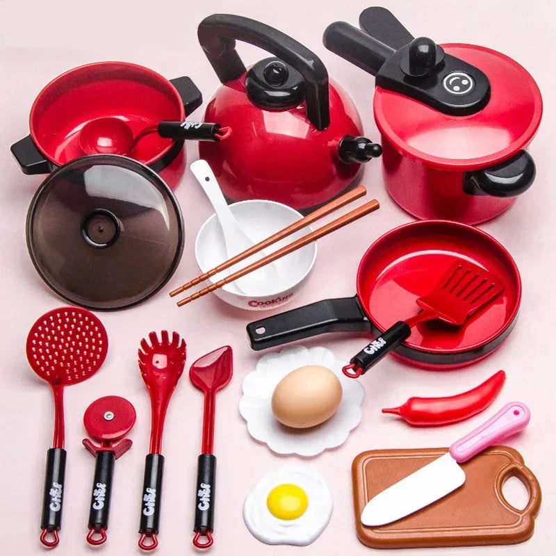Set di Giocattoli da Cucina per Bambini – Gioco di Simulazione con Frutta e Accessori da Cucina! 🍎🍴