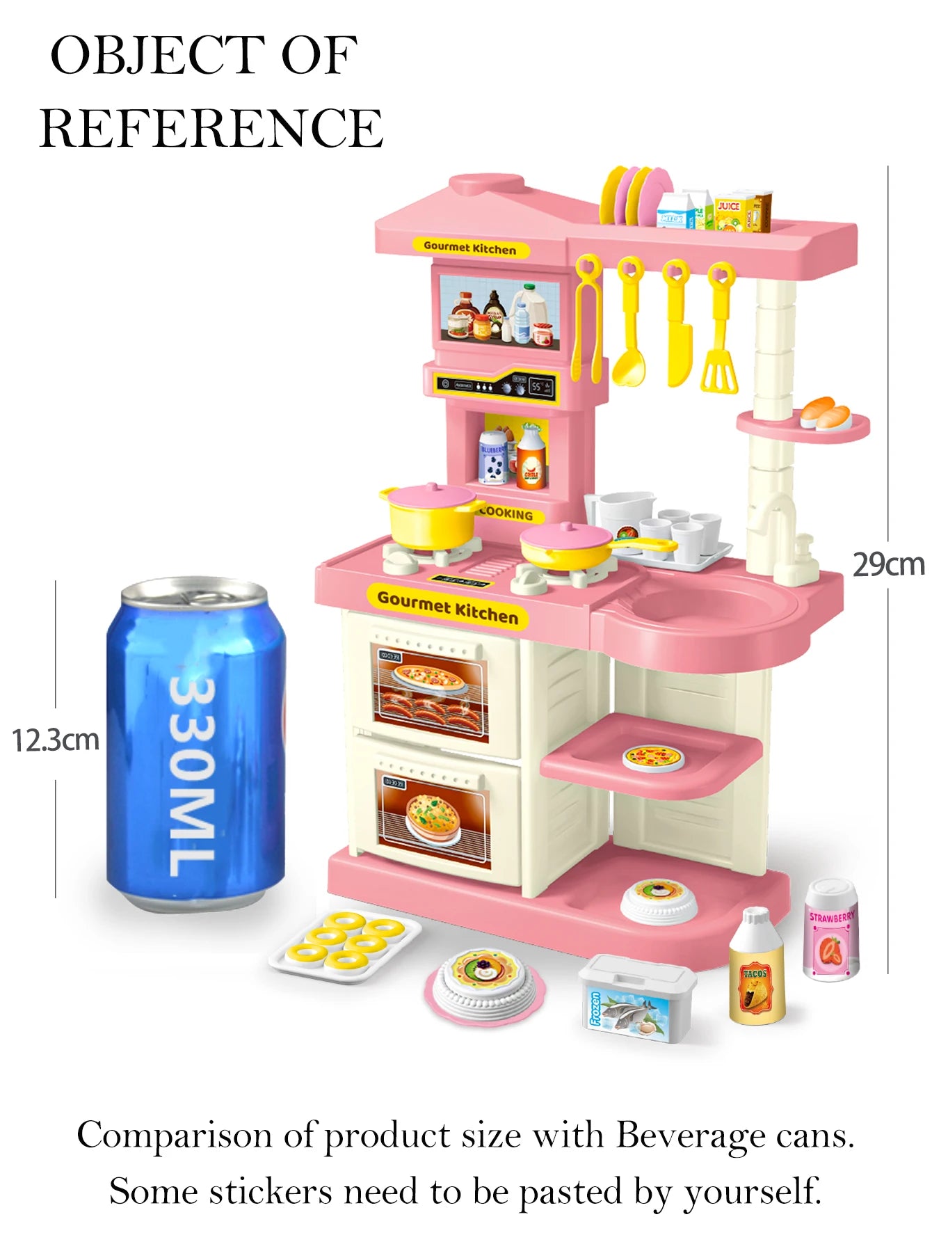 Set di Accessori da Cucina per Bambini – Gioco da Cucina con Cibo, Padelle, Latti e Forchette! 🍳🥖
