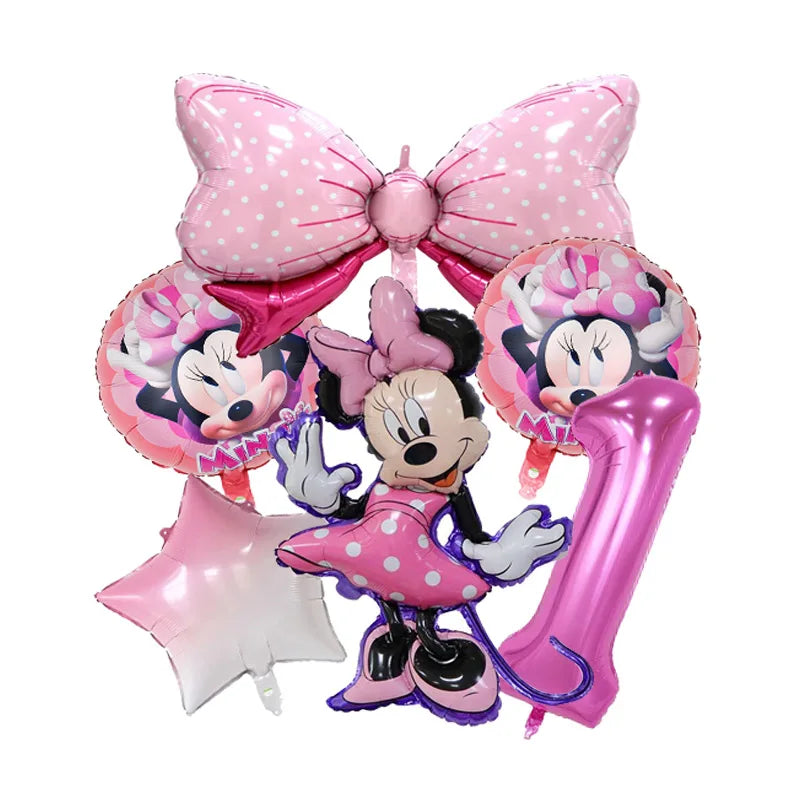 🎀 Decorazioni per Festa di Compleanno Minnie Mouse – Kit Tavola Usa e Getta per Bambine 🎀