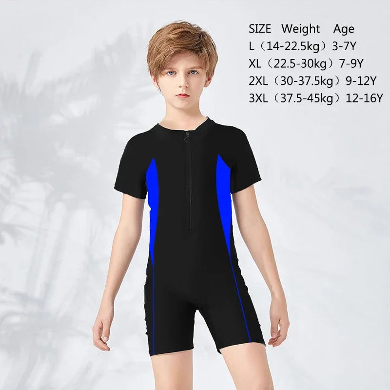 Costume da Bagno Unico per Bambini - Protezione Solare con Zip ☀️🌊