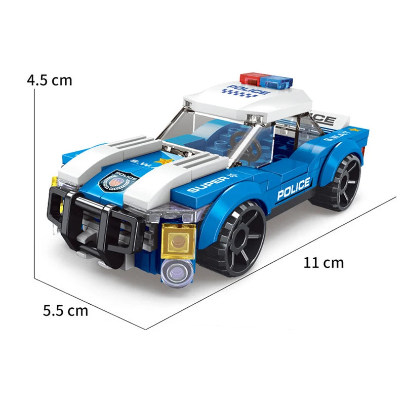 🛩️🚔 City Police – Set Costruzioni Veicoli della Polizia! 🚁🚓