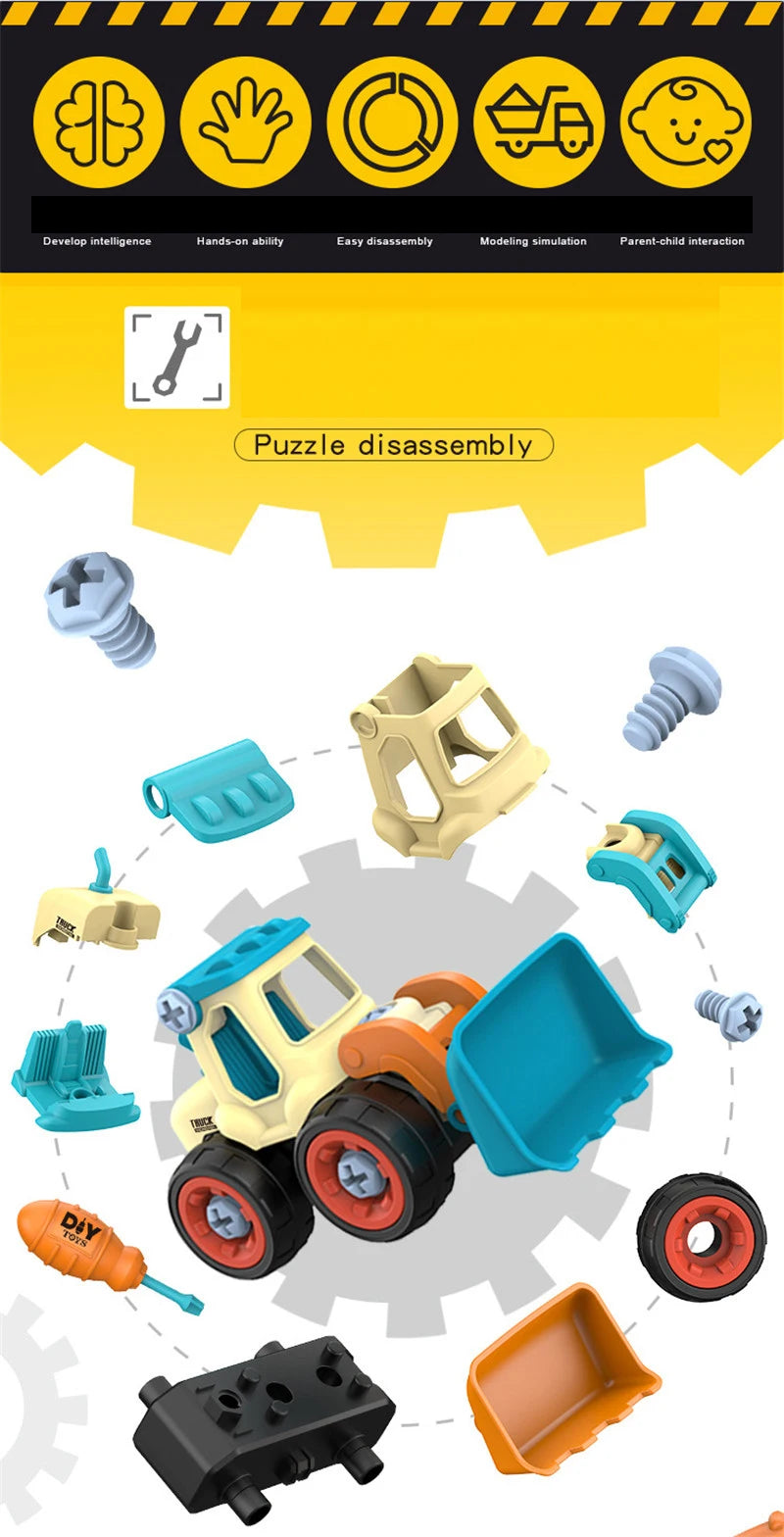 🔧🚜 Camion da Costruzione Smontabile – Divertimento e Apprendimento! 🚜🔧