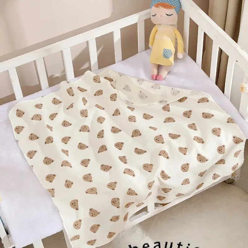 🍼🛁 Copertina Swaddle in Mussola di Cotone – Morbide Coccole per il Tuo Bebè! 🛁🍼