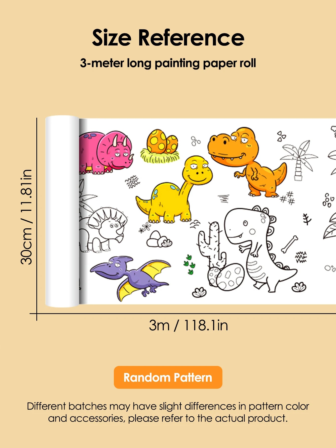 Rotolo di Carta per Disegno per Bambini - Carta da Colorare Fai-da-te per Bambini