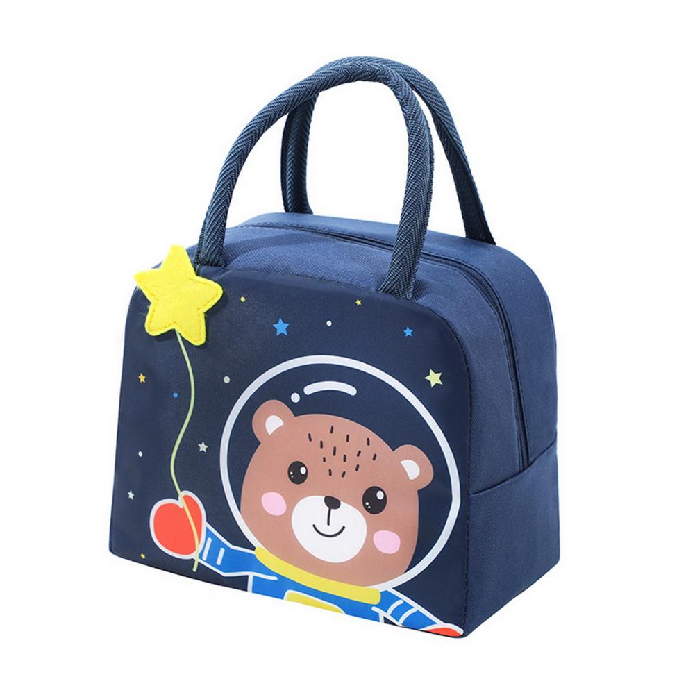 Borsa per il Pranzo Carina con Motivo Cartoon - Borsa Termica Insulata per Bambini
