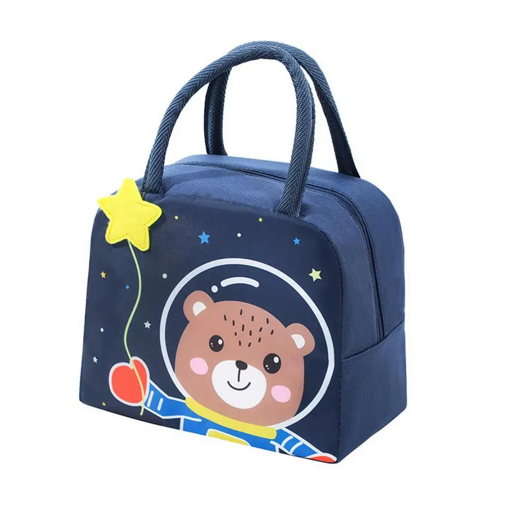 Borsa per il Pranzo Carina con Motivo Cartoon - Borsa Termica Insulata per Bambini