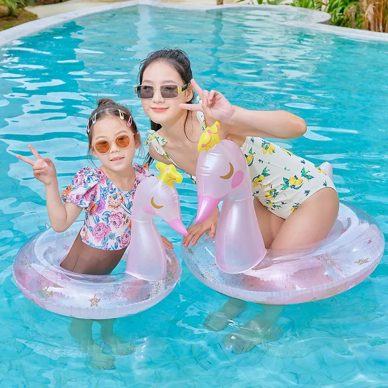 Anello Gonfiabile Unicornio e Cigno - Gioco Acquatico per Bambini e Adulti 🦄🦢