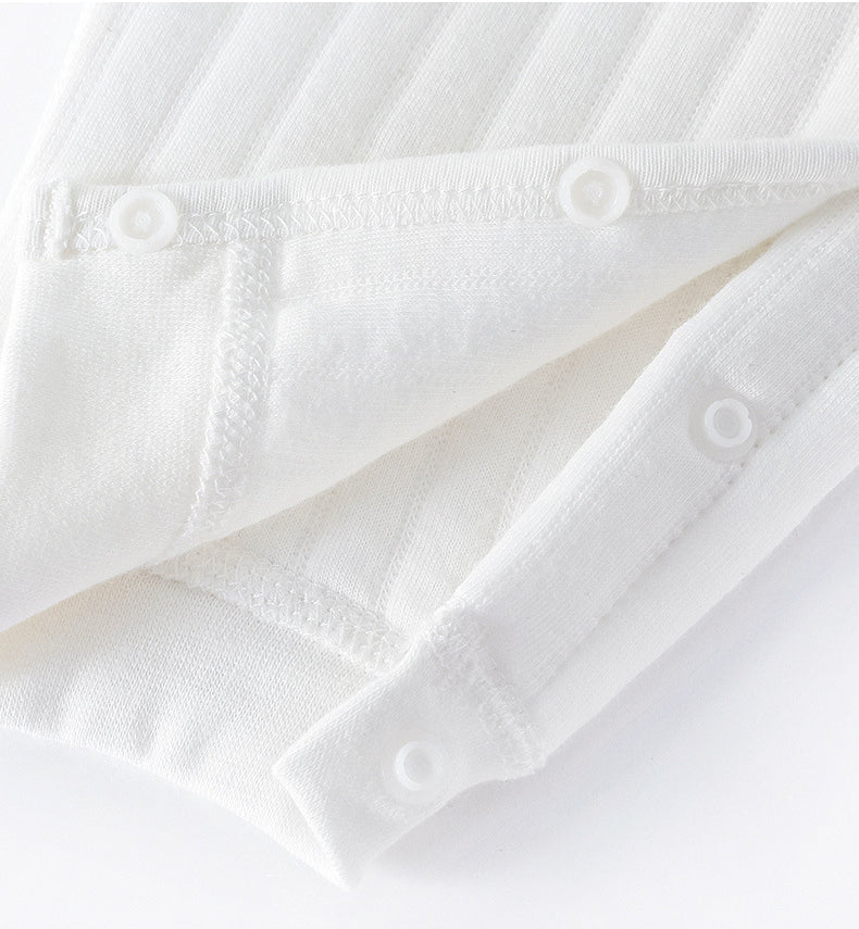 Body Neonato Bambino/a con Motivo Animale – Tuta in Cotone Invernale per Neonati 0-6M, Abbigliamento Caldo per Casa e All'aperto