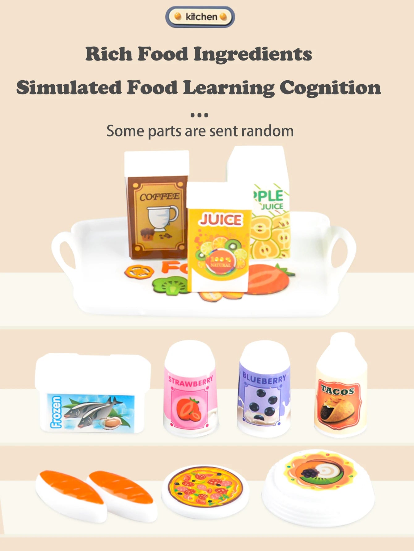 Set di Accessori da Cucina per Bambini – Gioco da Cucina con Cibo, Padelle, Latti e Forchette! 🍳🥖