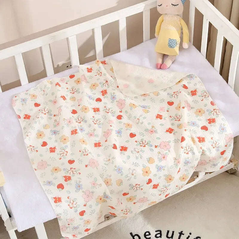 🍼🛁 Copertina Swaddle in Mussola di Cotone – Morbide Coccole per il Tuo Bebè! 🛁🍼