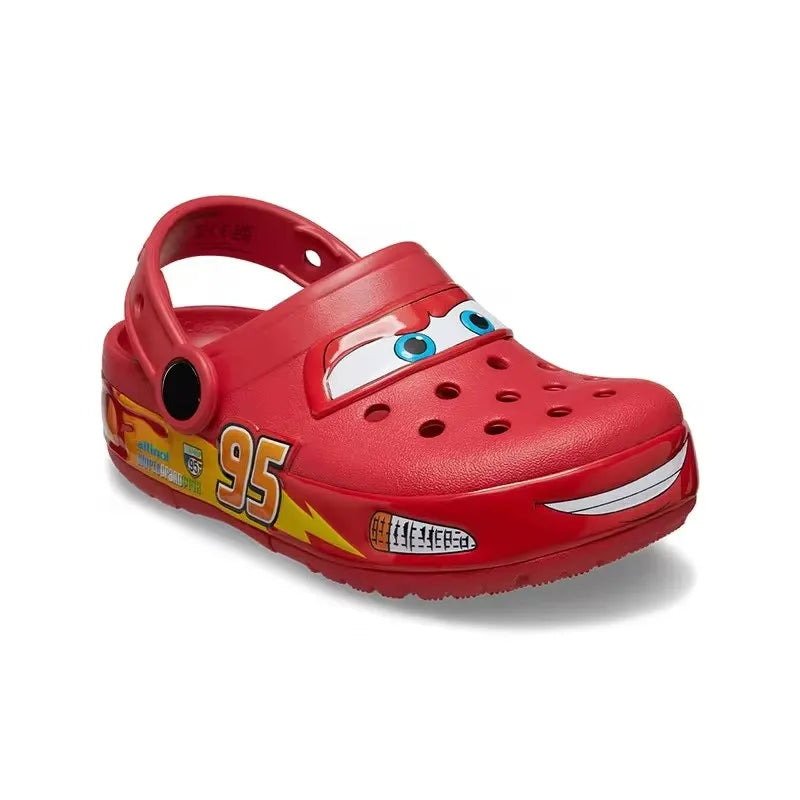 🚗 Ciabattine Sandali Impermeabili Cars – Con Luci LED di Saetta McQueen! ⚡👟
