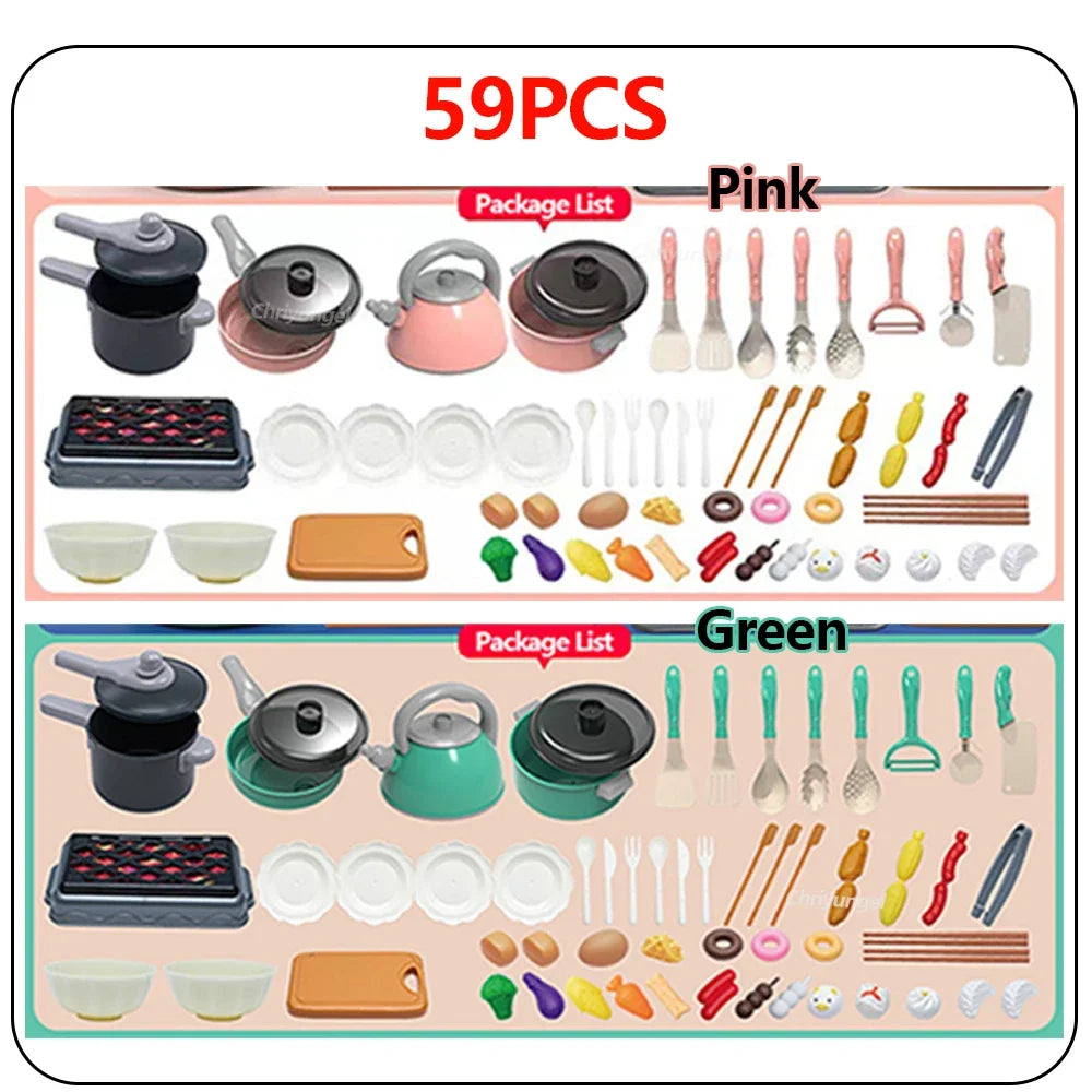 🍳 Set Cucina Giocattolo – 92/69/59 Pezzi per Piccoli Chef! 🥕🍽️