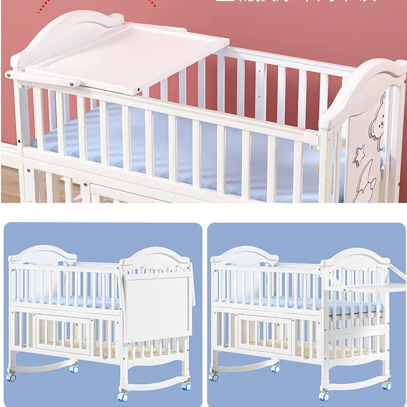 🌿👶 Culla in Legno Multifunzionale – Dolce Nanna in Sicurezza! 👶🌿