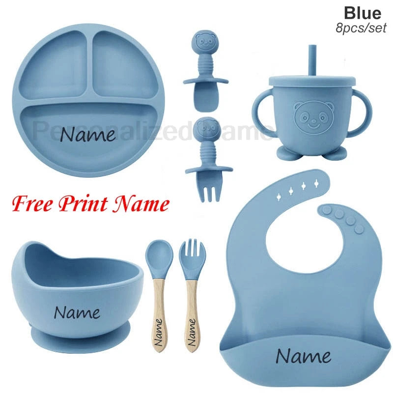 🍽️👶 Set Pappa Personalizzato in Silicone – Perfetto per il tuo Bebè! 👶🍽️