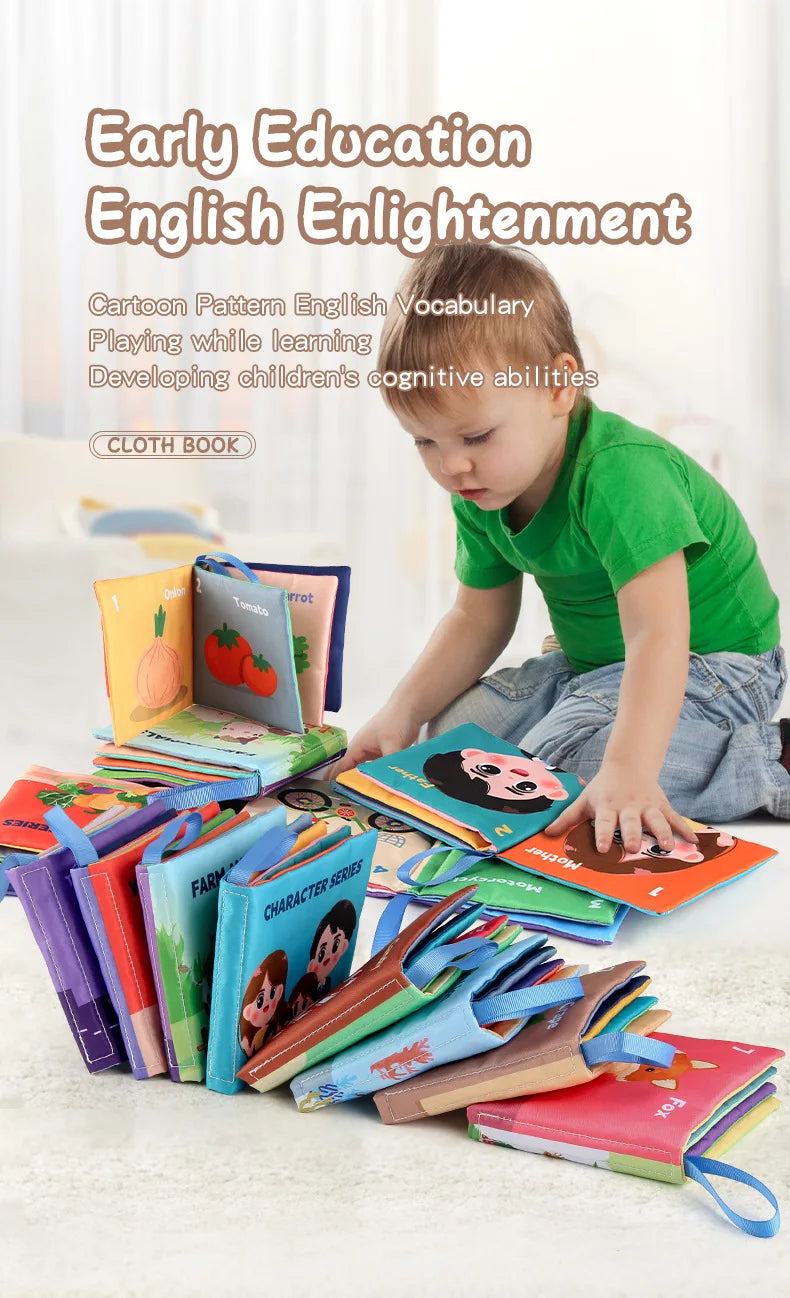 📚👶 Libri Sensoriali Morbidi Montessori – Scopri il Mondo con il Tocco! 👶📚