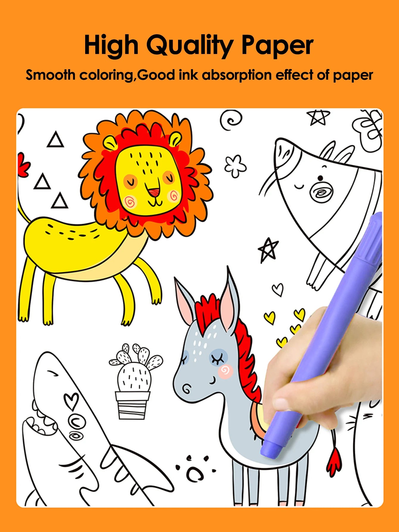 Rotolo di Carta per Disegno per Bambini - Carta da Colorare Fai-da-te per Bambini