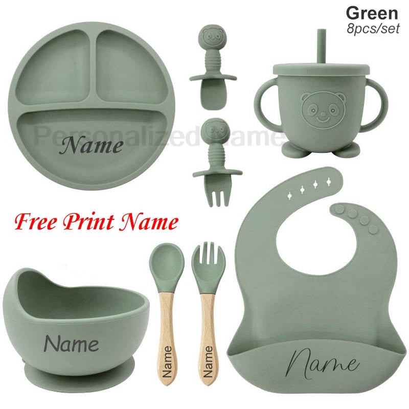 🍽️👶 Set Pappa Personalizzato in Silicone – Perfetto per il tuo Bebè! 👶🍽️