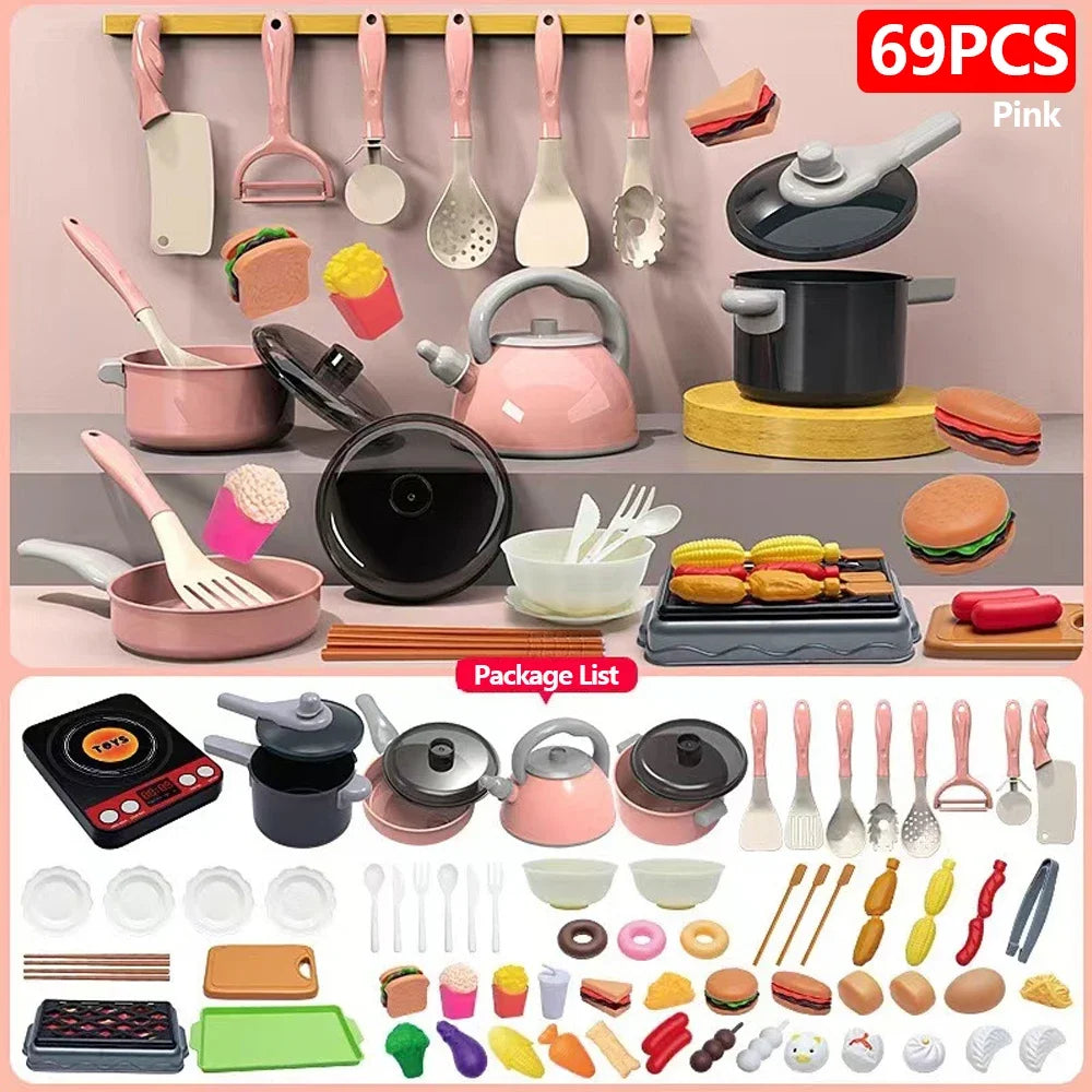 🍳 Set Cucina Giocattolo – 92/69/59 Pezzi per Piccoli Chef! 🥕🍽️