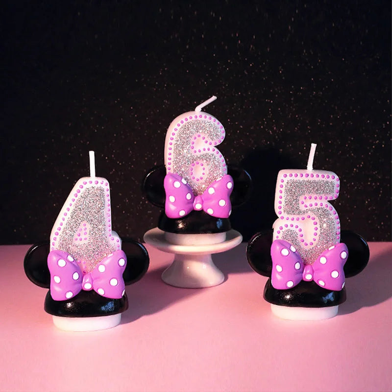 🎉 Candeline Minnie con Numeri – Per Feste di Compleanno da Favola! 🕯️🎂