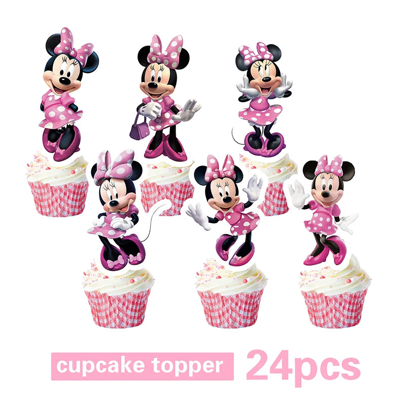 🎀 Decorazioni per Festa di Compleanno Minnie Mouse – Kit Tavola Usa e Getta per Bambine 🎀