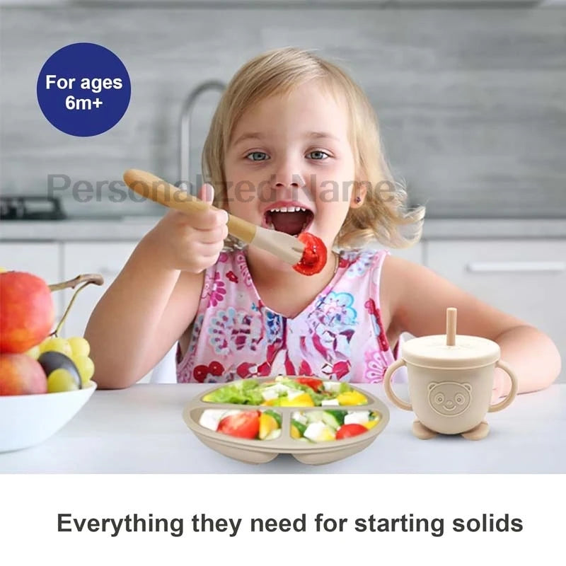 🍽️👶 Set Pappa Personalizzato in Silicone – Perfetto per il tuo Bebè! 👶🍽️