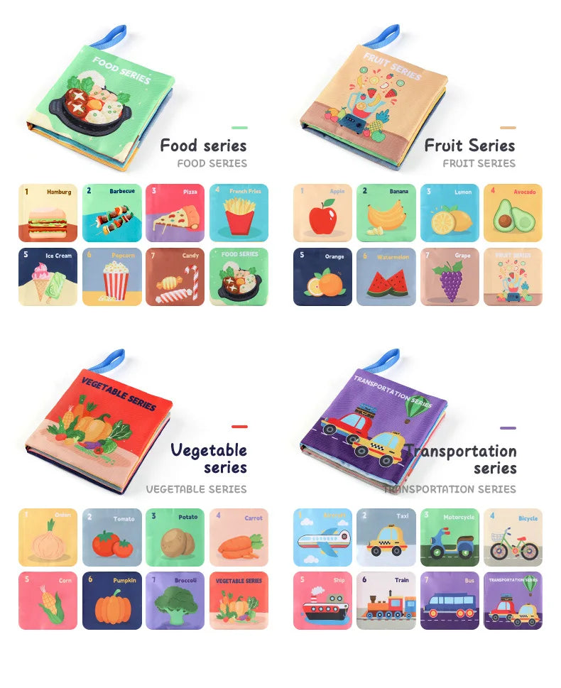 📚👶 Libri Sensoriali Morbidi Montessori – Scopri il Mondo con il Tocco! 👶📚
